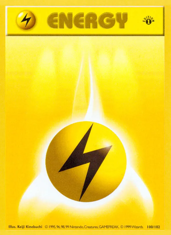 Lightning Energy - Base Set Pokemon Card