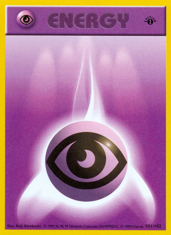 Psychic Energy - Base Set Pokemon Card
