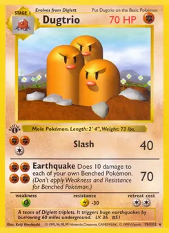 Dugtrio - Base Set