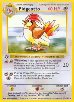 Pidgeotto - Base Set