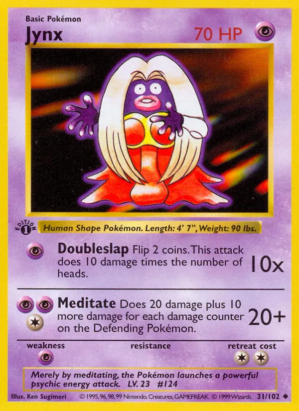 Jynx - Base Set Pokemon Card