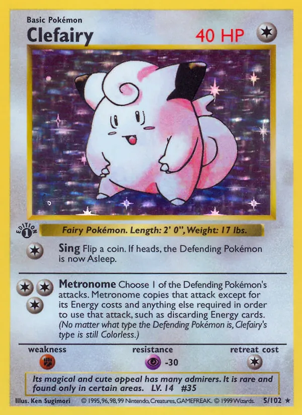 Clefairy - Base Set Pokemon Card