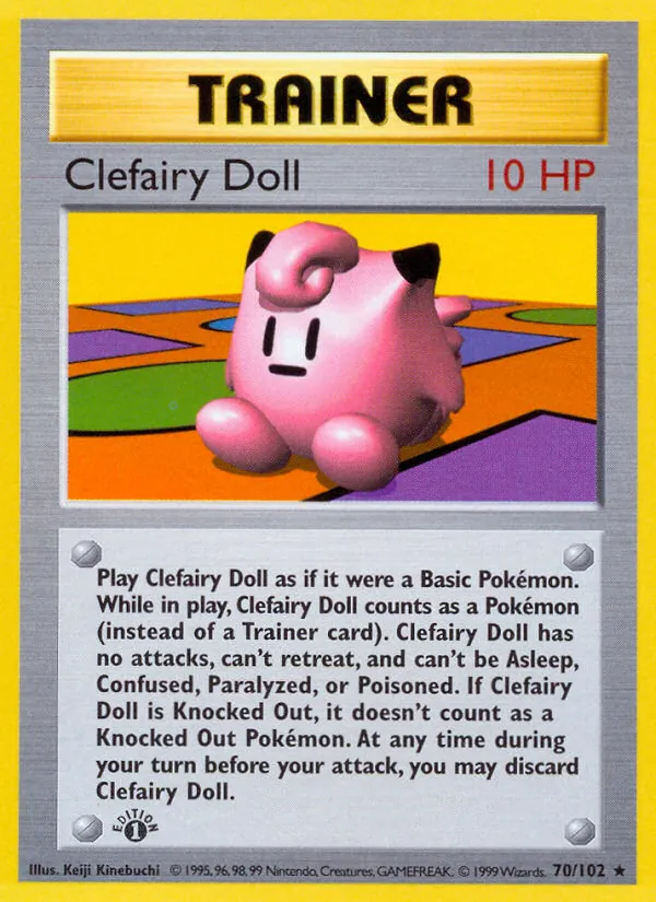 Clefairy Doll - Base Set Pokemon Card