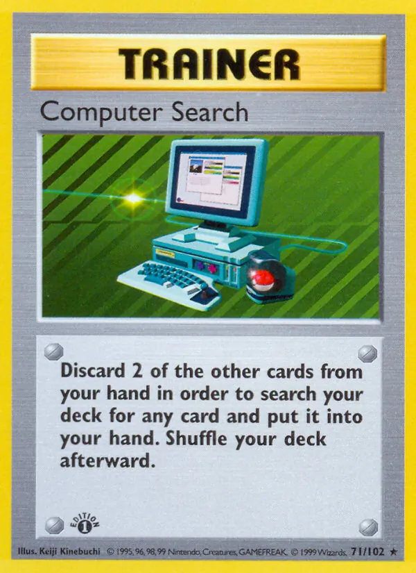 Computer Search - Base Set Pokemon Card