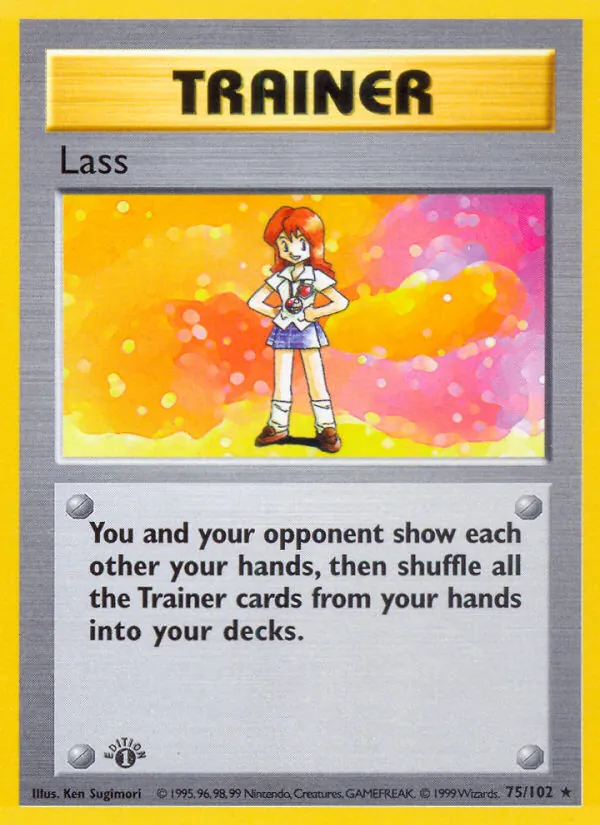 Lass - Base Set Pokemon Card