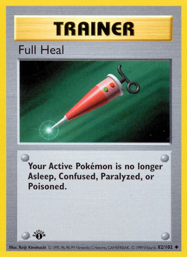 Full Heal - Base Set Pokemon Card
