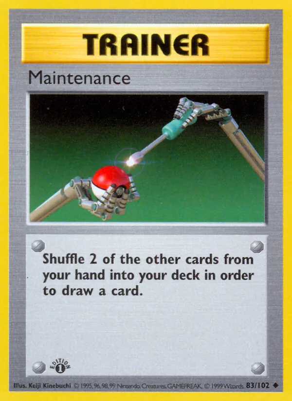 Maintenance - Base Set Pokemon Card