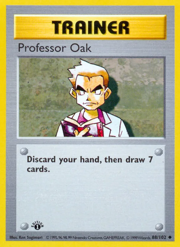 Professor Oak - Base Set Pokemon Card