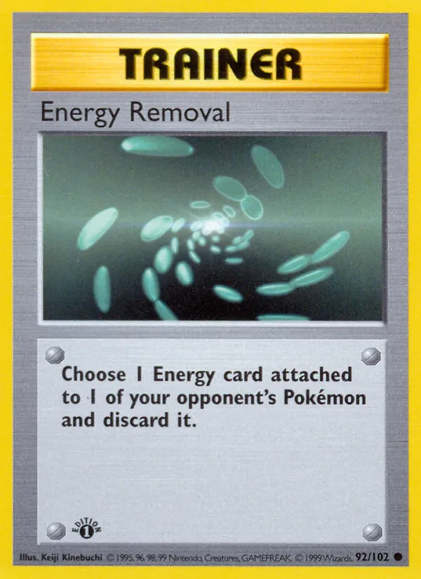 Energy Removal - Base Set Pokemon Card