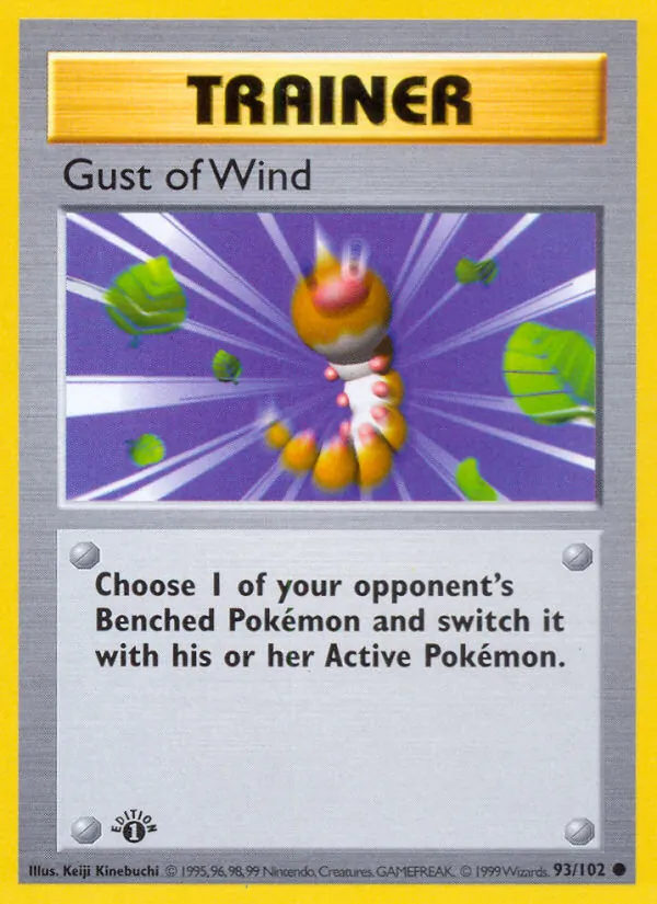 Gust of Wind - Base Set Pokemon Card
