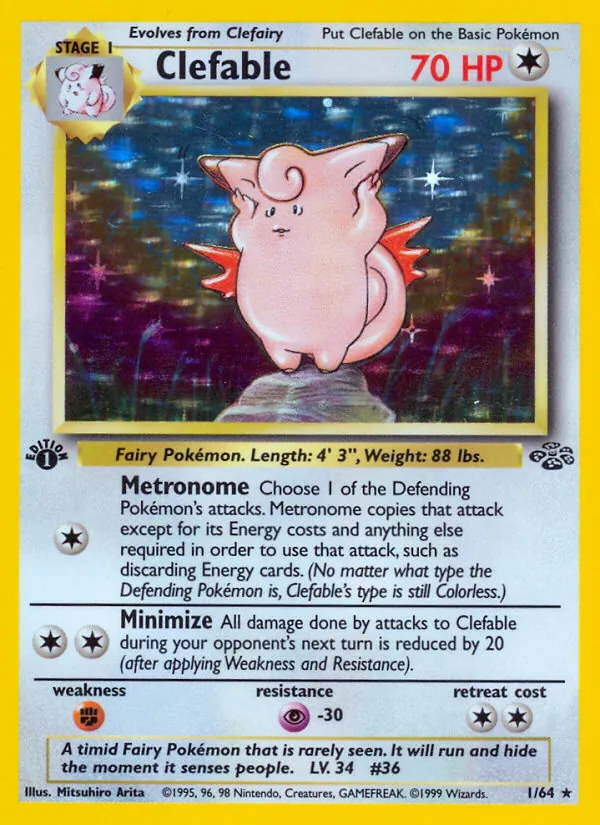 Clefable - Jungle Pokemon Card