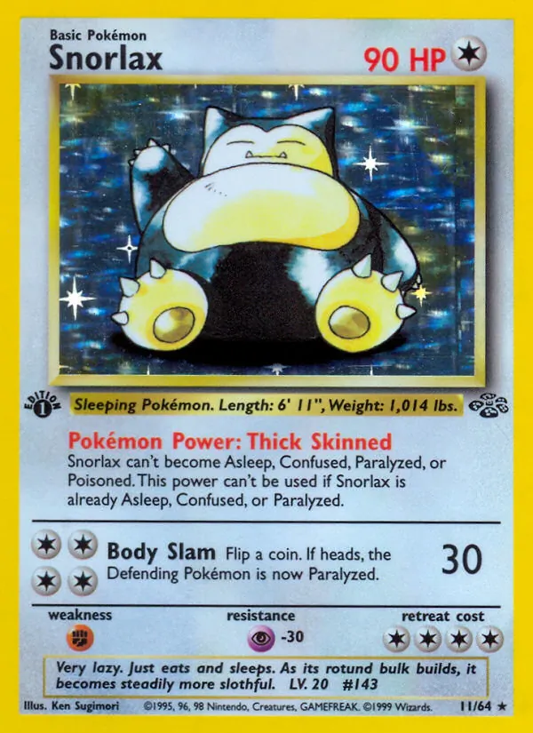 Snorlax - Jungle Pokemon Card