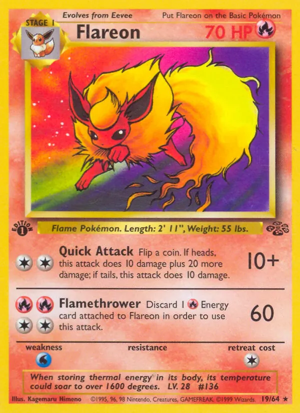 Flareon - Jungle Pokemon Card
