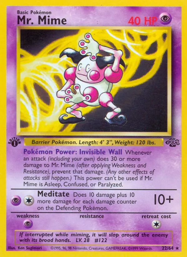 Mr. Mime - Jungle Pokemon Card