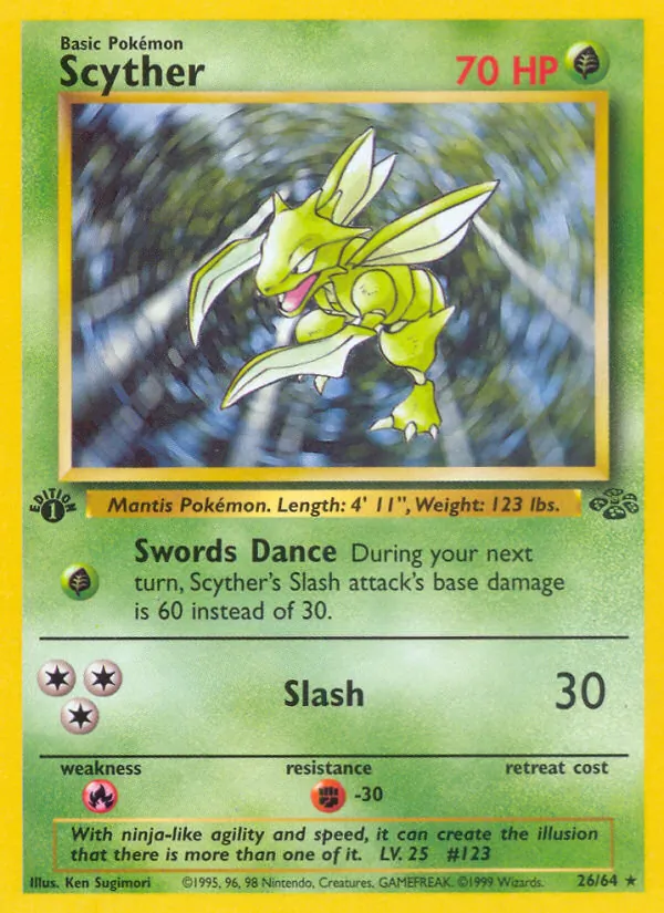 Scyther - Jungle Pokemon Card