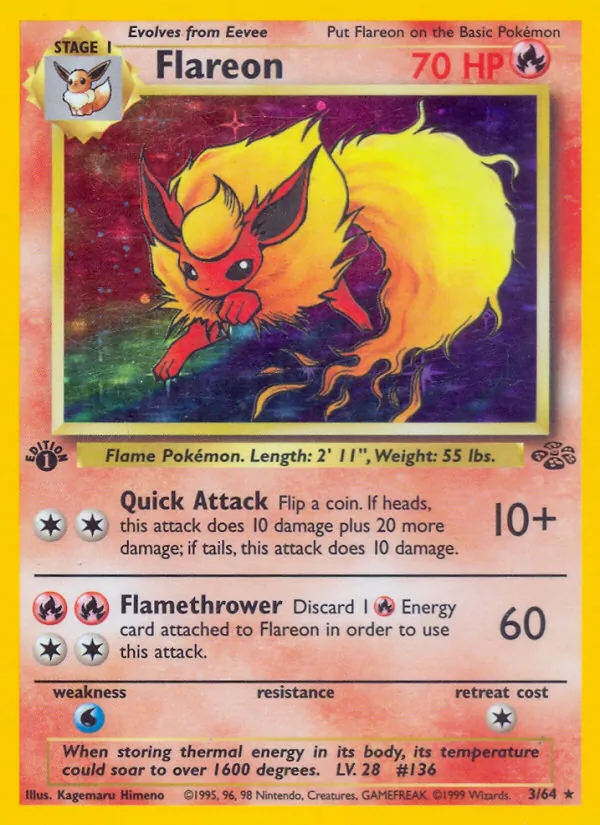 Flareon - Jungle Pokemon Card