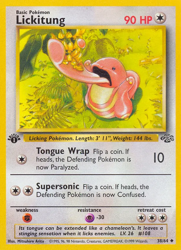 Lickitung - Jungle Pokemon Card