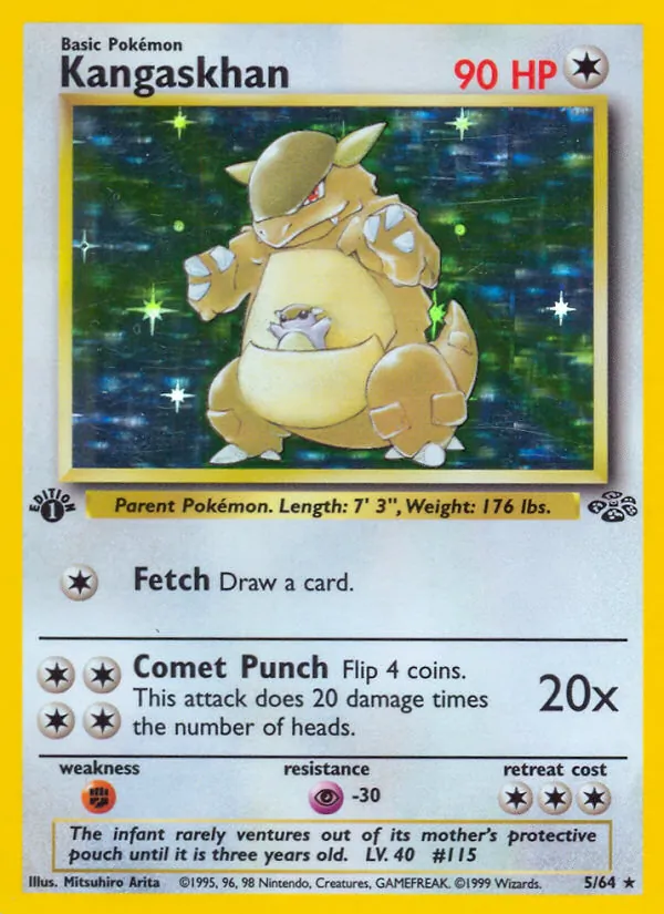 Kangaskhan - Jungle Pokemon Card