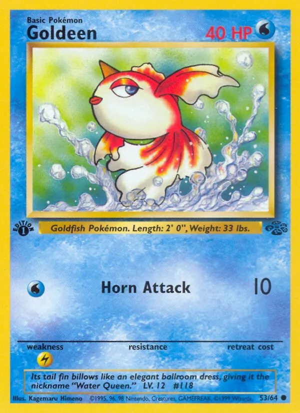 Goldeen - Jungle Pokemon Card