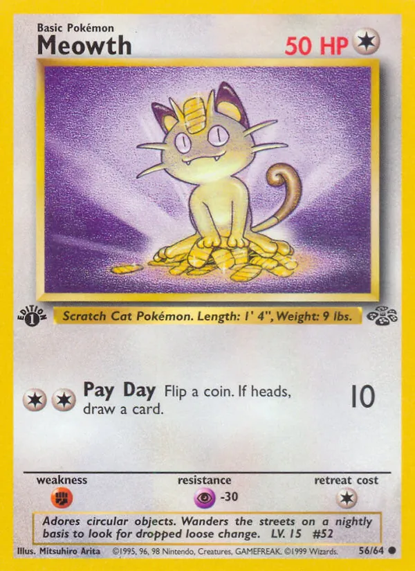 Meowth - Jungle Pokemon Card