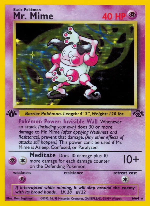Mr. Mime - Jungle Pokemon Card