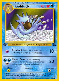 Golduck - Fossil