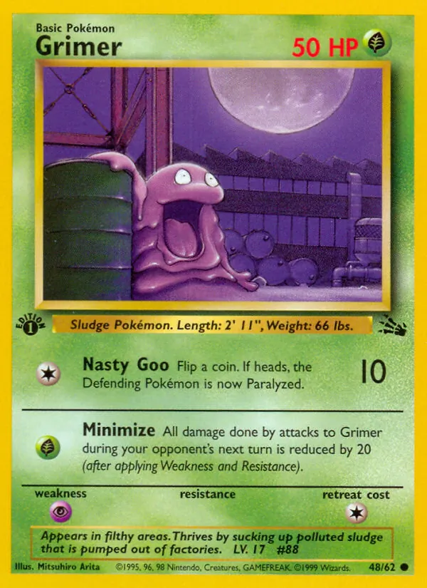Grimer - Fossil Pokemon Card