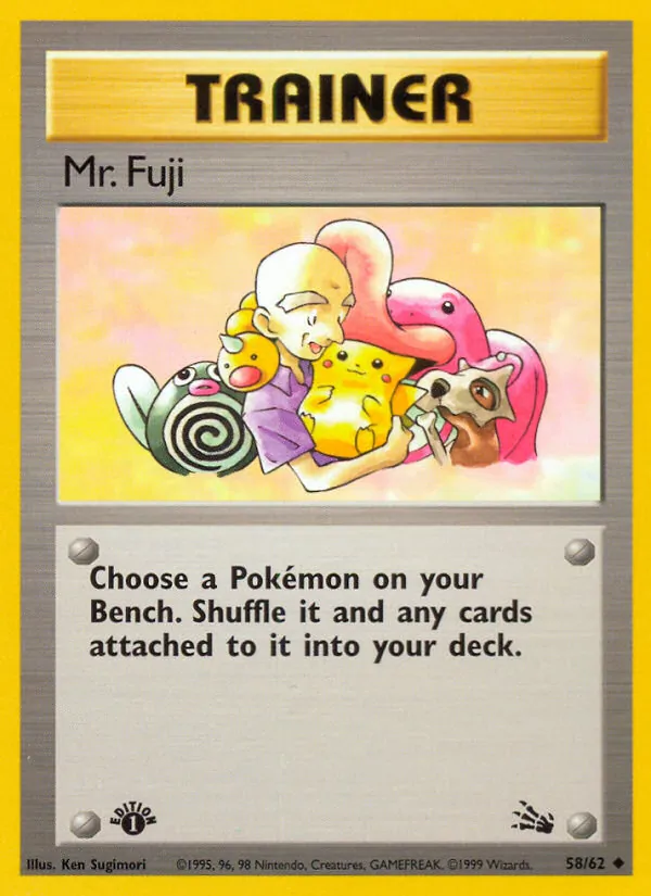 Mr. Fuji - Fossil Pokemon Card