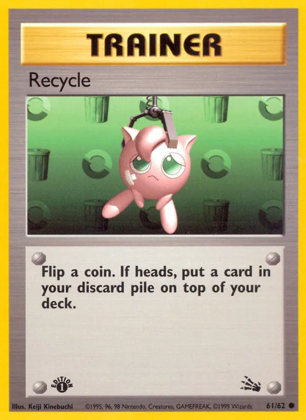 Recycle - Fossil Pokemon Card