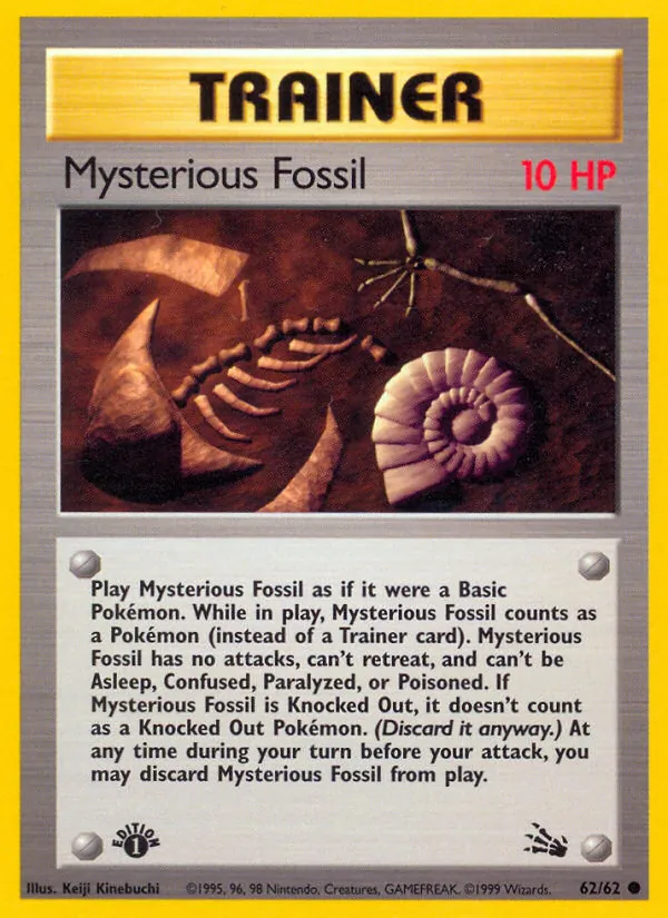 Mysterious Fossil - Fossil Pokemon Card