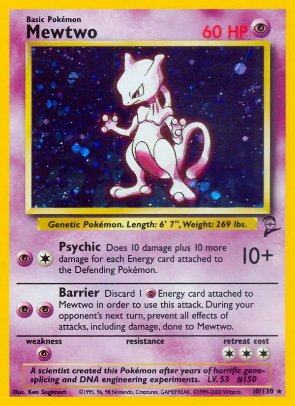 Mewtwo - Base Set 2 Pokemon Card