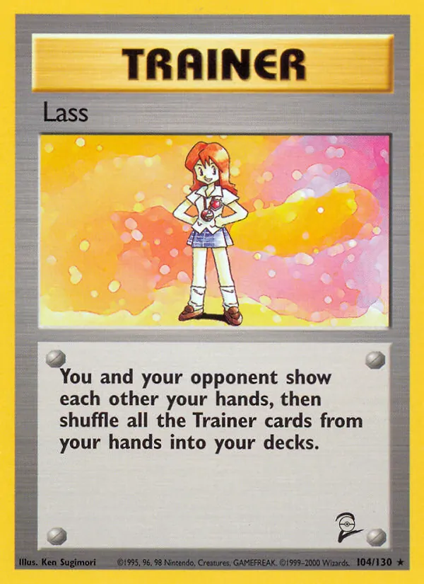 Lass - Base Set 2 Pokemon Card