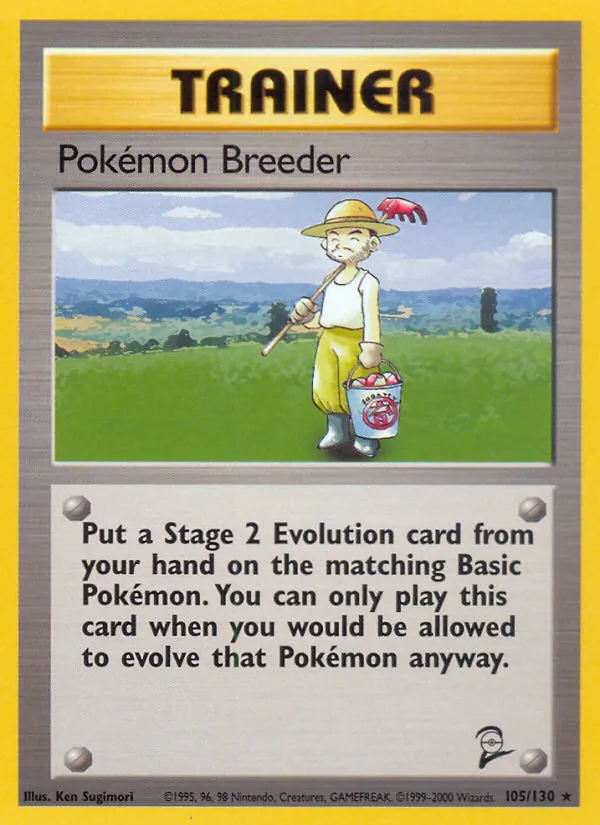 Pokémon Breeder - Base Set 2 Pokemon Card