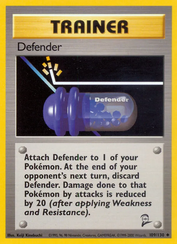 Defender - Base Set 2 Pokemon Card