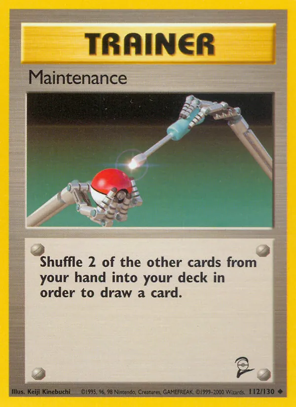 Maintenance - Base Set 2 Pokemon Card