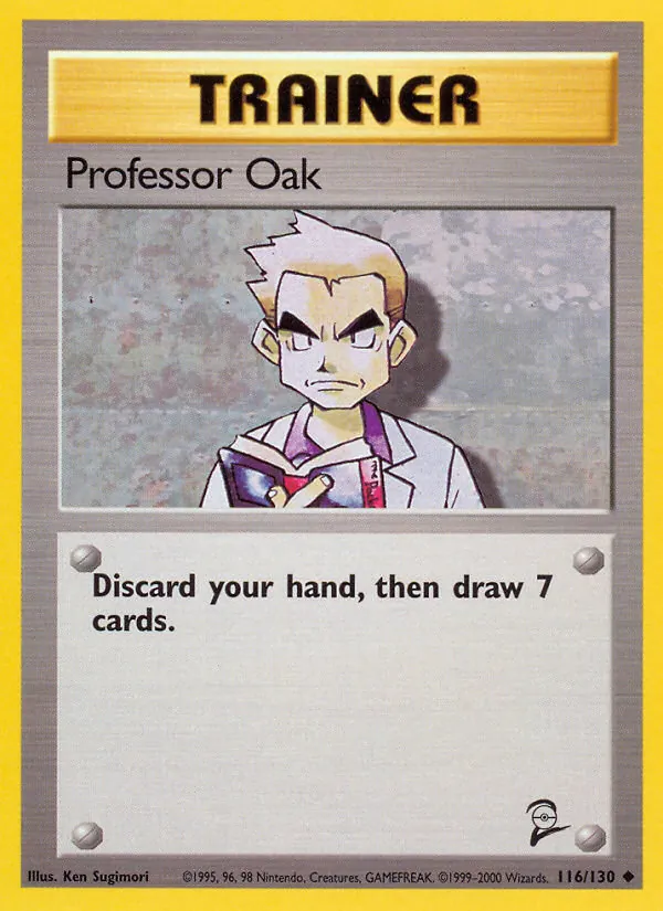 Professor Oak - Base Set 2 Pokemon Card