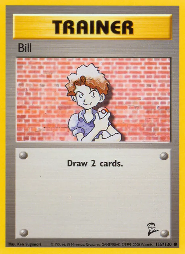 Bill - Base Set 2 Pokemon Card