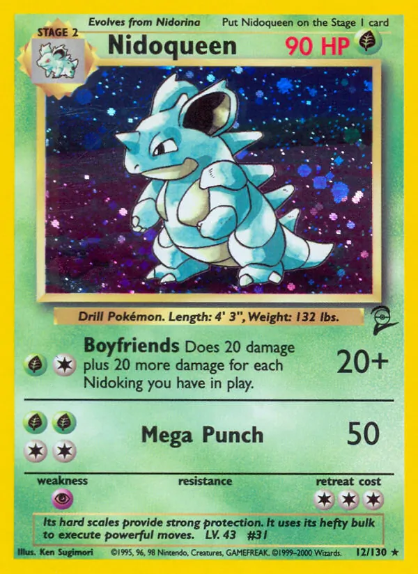 Nidoqueen - Base Set 2 Pokemon Card