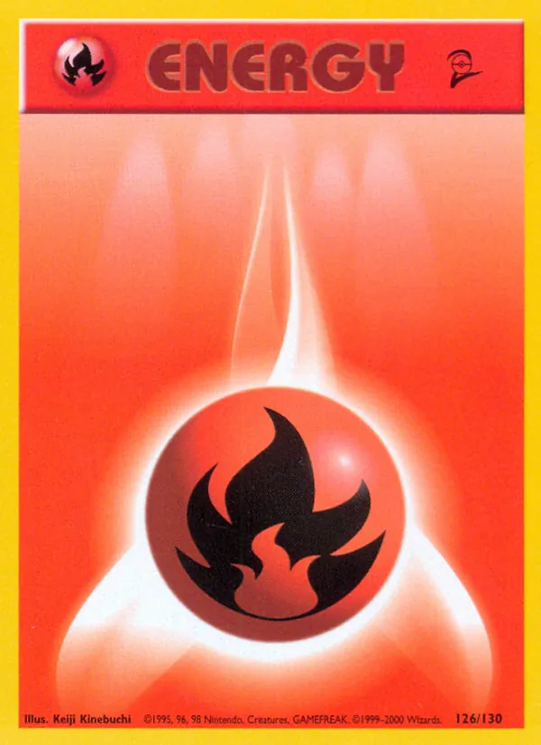 Fire Energy - Base Set 2 Pokemon Card