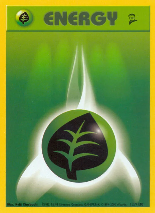 Grass Energy - Base Set 2 Pokemon Card