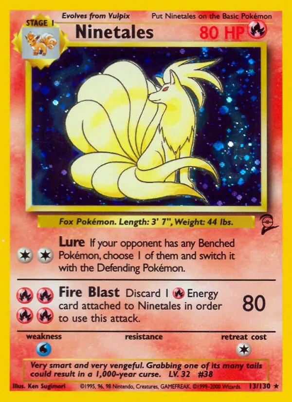Ninetales - Base Set 2 Pokemon Card