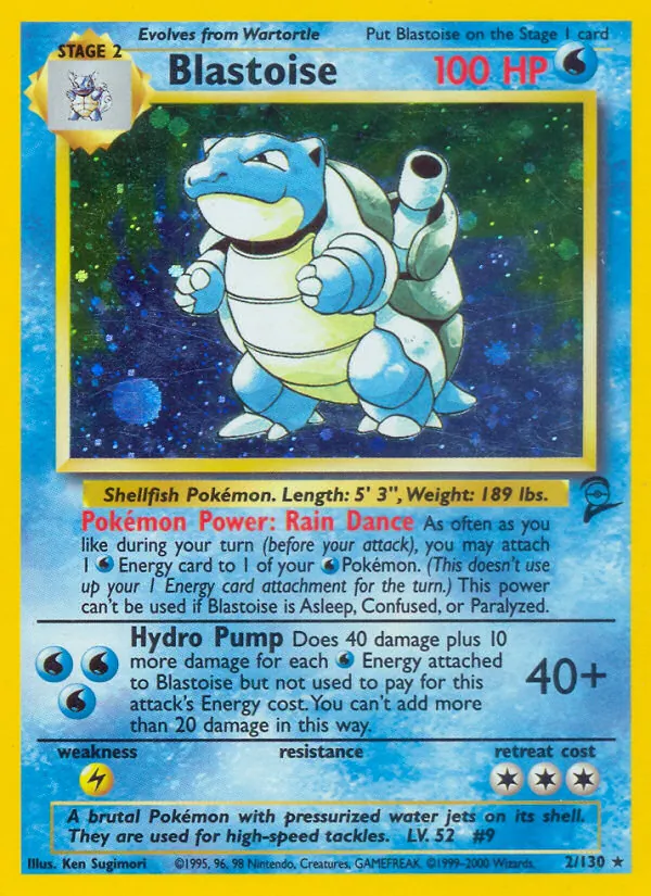 Blastoise - Base Set 2 Pokemon Card
