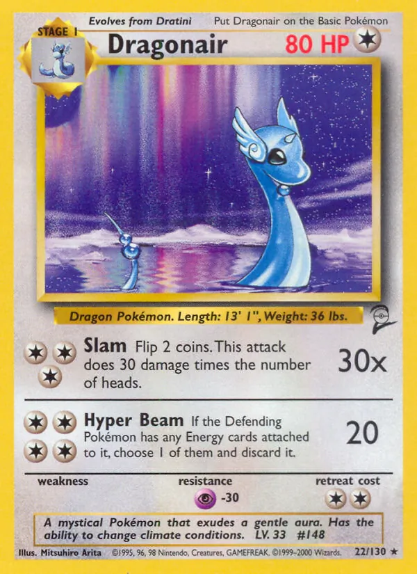 Dragonair - Base Set 2 Pokemon Card
