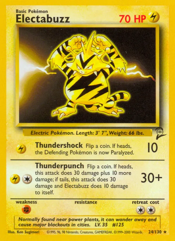Electabuzz - Base Set 2 Pokemon Card