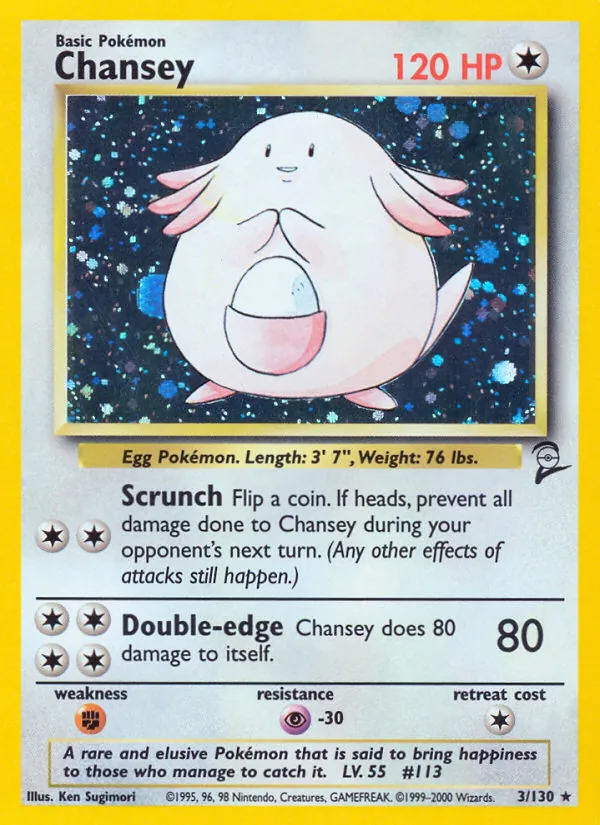 Chansey - Base Set 2 Pokemon Card