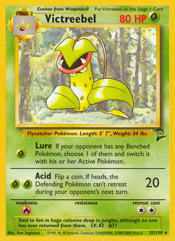 Victreebel - Base Set 2 Pokemon Card