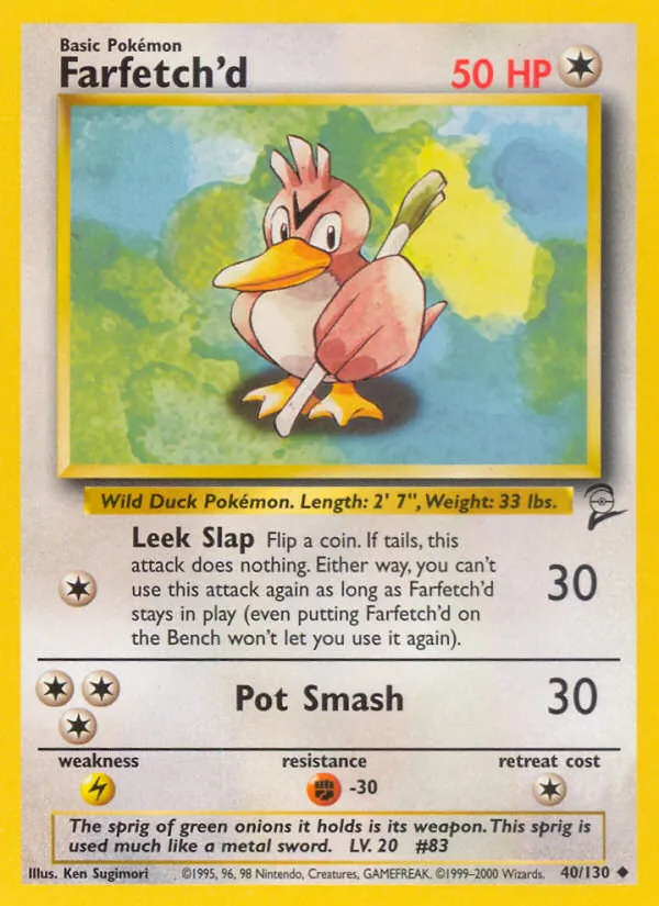 Farfetch'd - Base Set 2 Pokemon Card