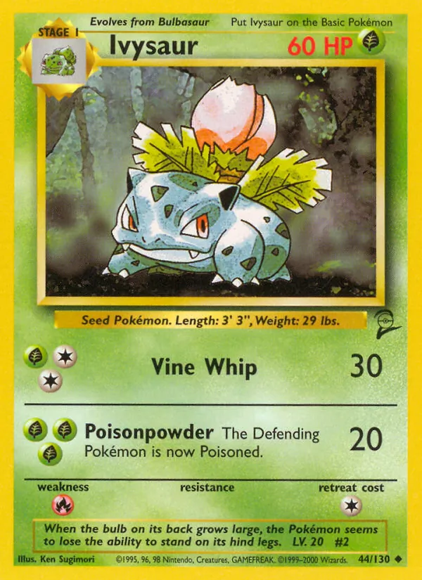 Ivysaur - Base Set 2 Pokemon Card