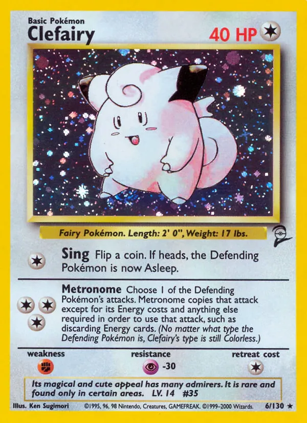 Clefairy - Base Set 2 Pokemon Card