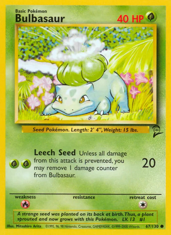 Bulbasaur - Base Set 2 Pokemon Card
